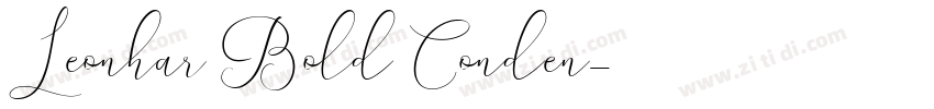 Leonhar Bold Conden字体转换